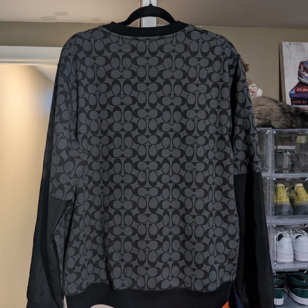 Coach Men's Gray Patterned Sweater - Picture 3 of 3